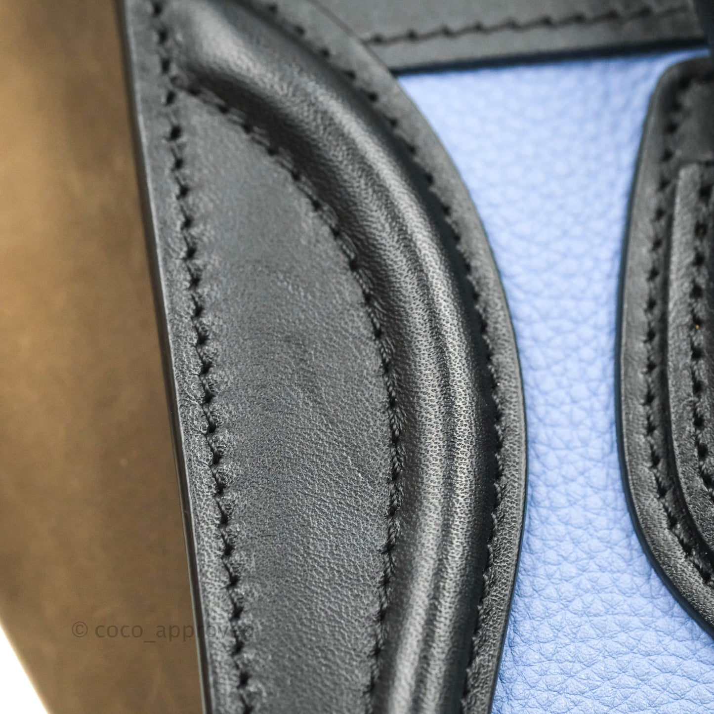 Celine Tri Color Blue/Khaki/Black Nano Luggage Tote