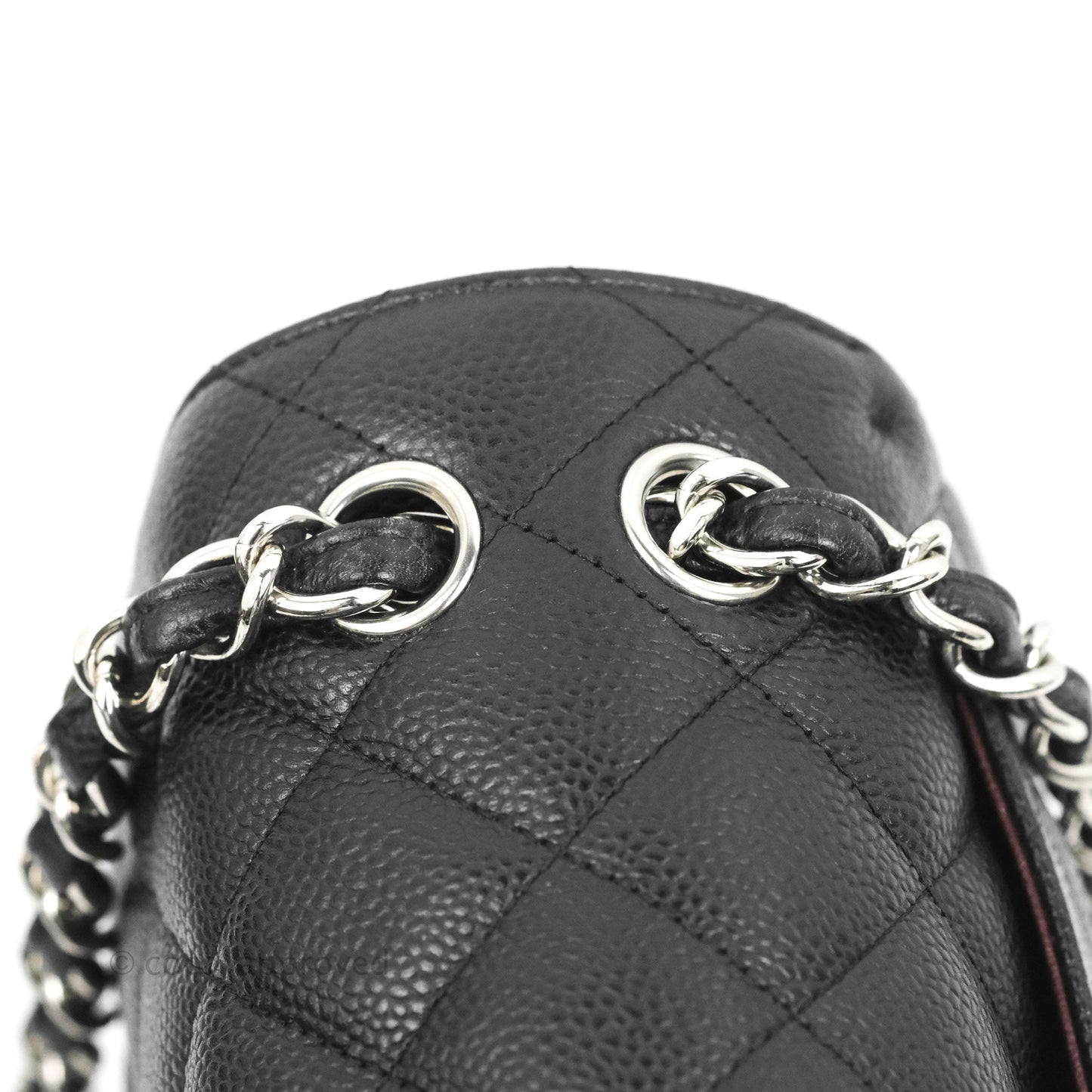 Chanel Jumbo Double Flap Black Caviar Silver Hardware⁣⁣