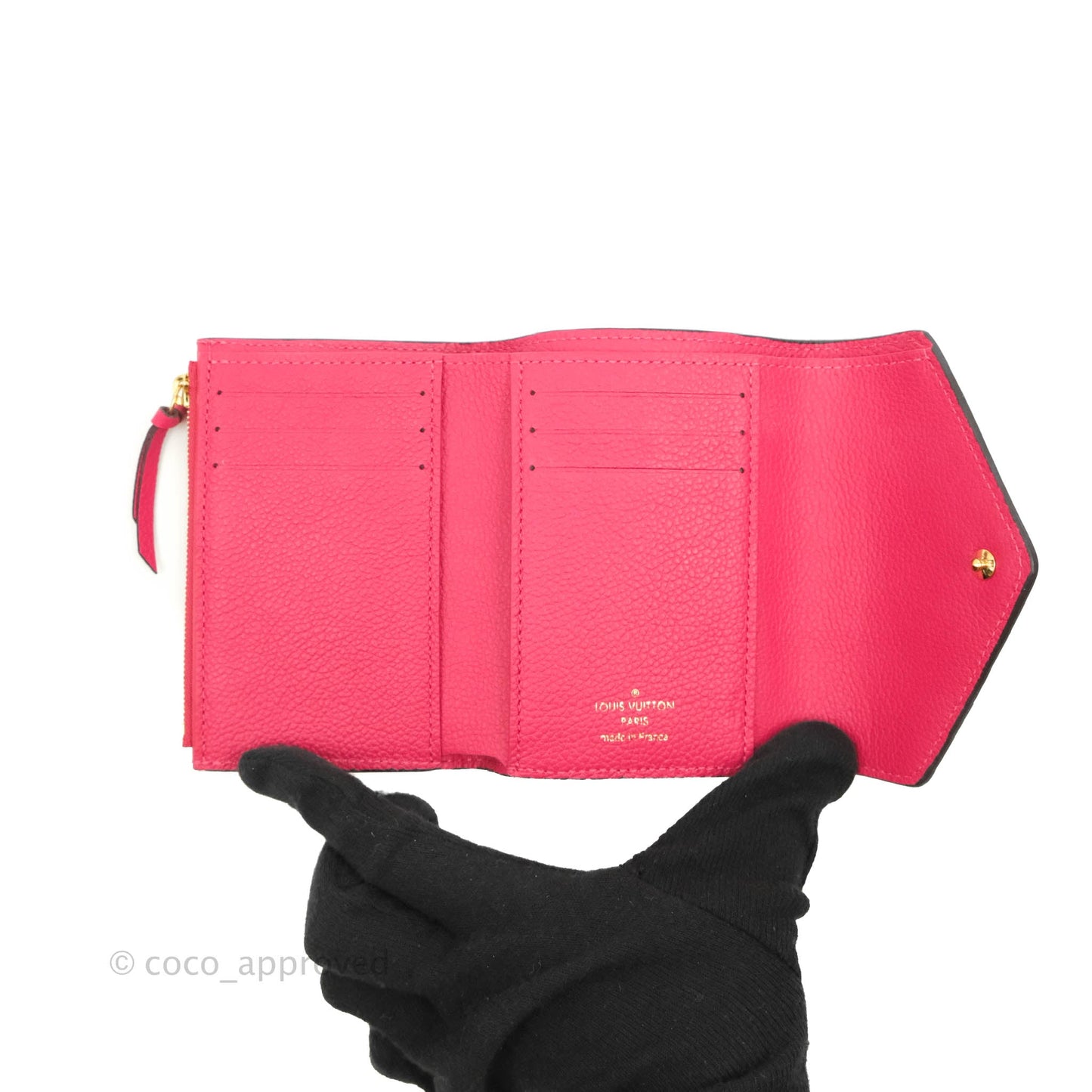 Louis Vuitton Victorine Wallet Freesia Monogram Empreinte