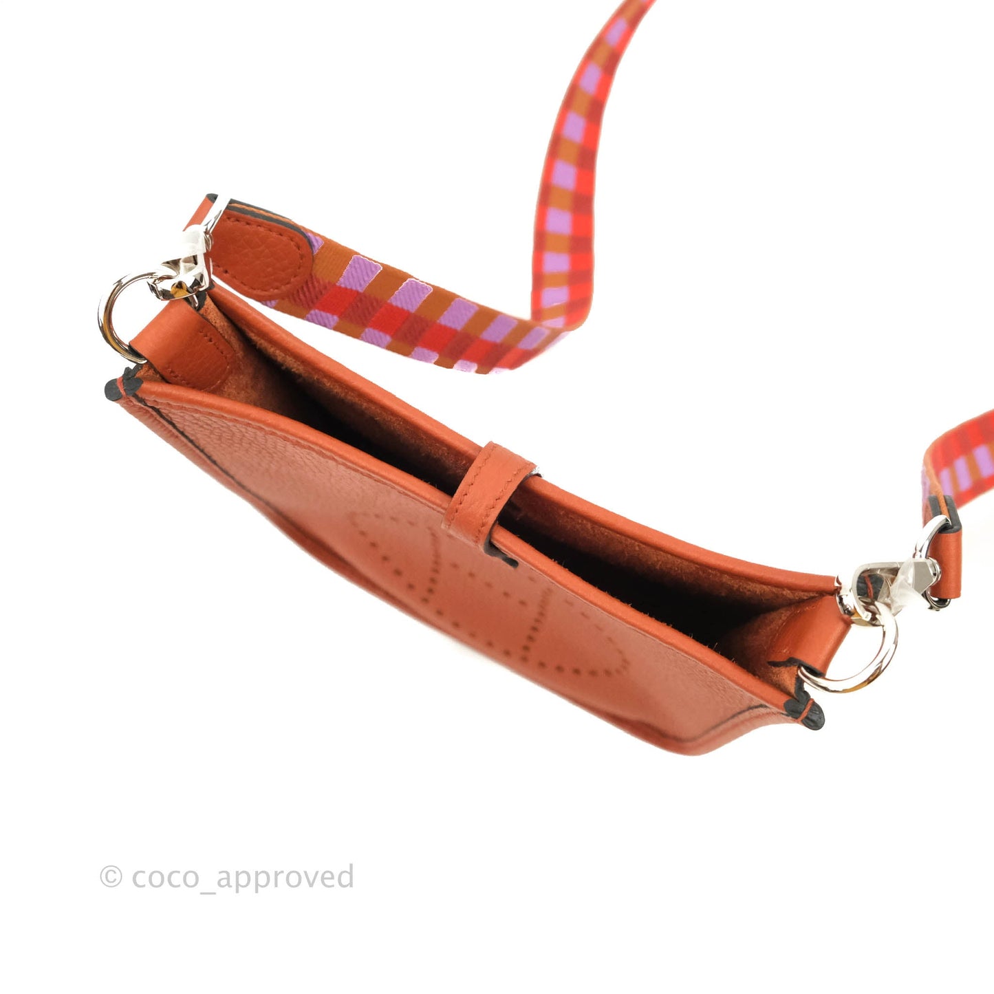 Hermès Mini Evelyne 16 Brick Clemence Palladium Hardware