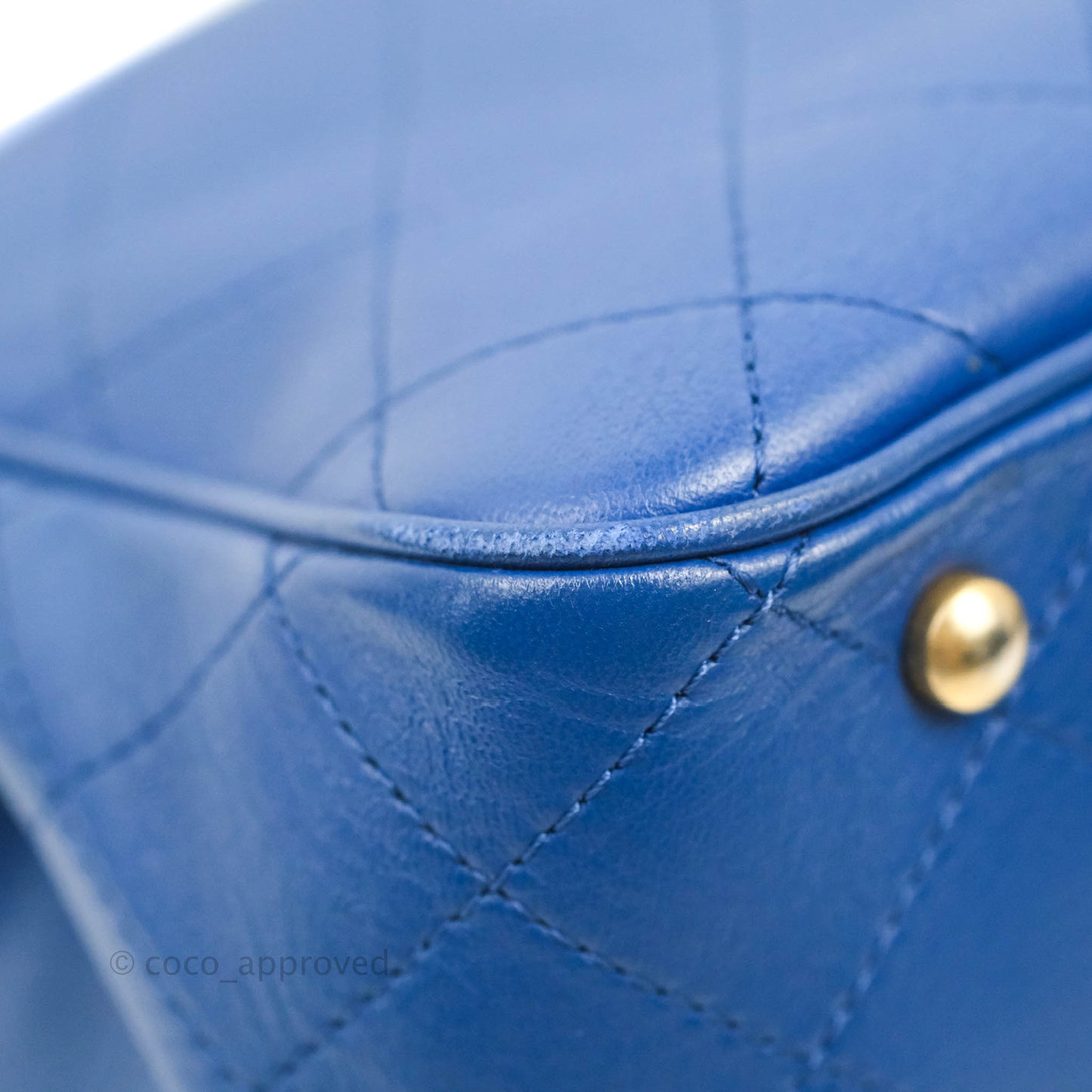 Chanel Egyptian Amulet Drawstring Bucket Bag Navy Aged Gold Hardware