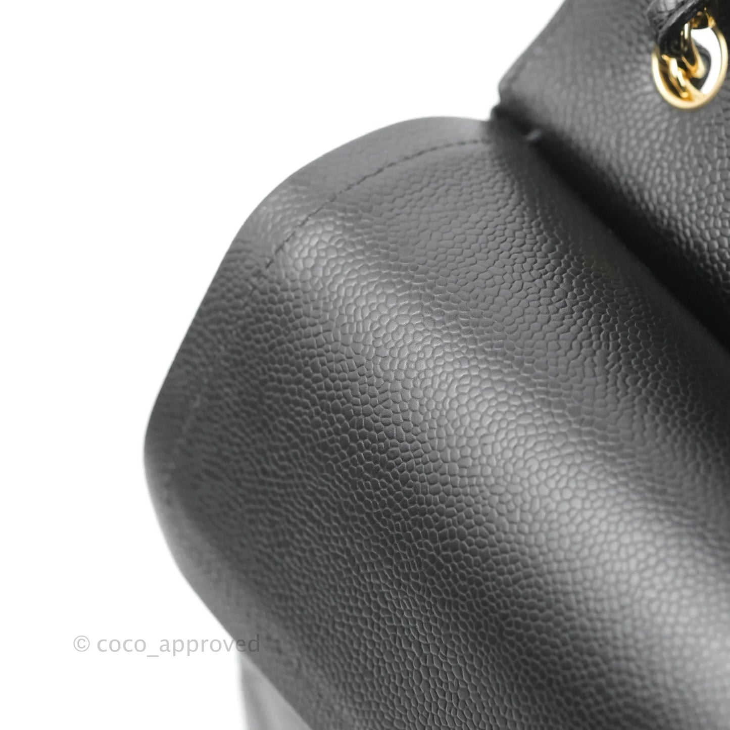 Chanel Jumbo Double Flap Black Caviar Gold Hardware