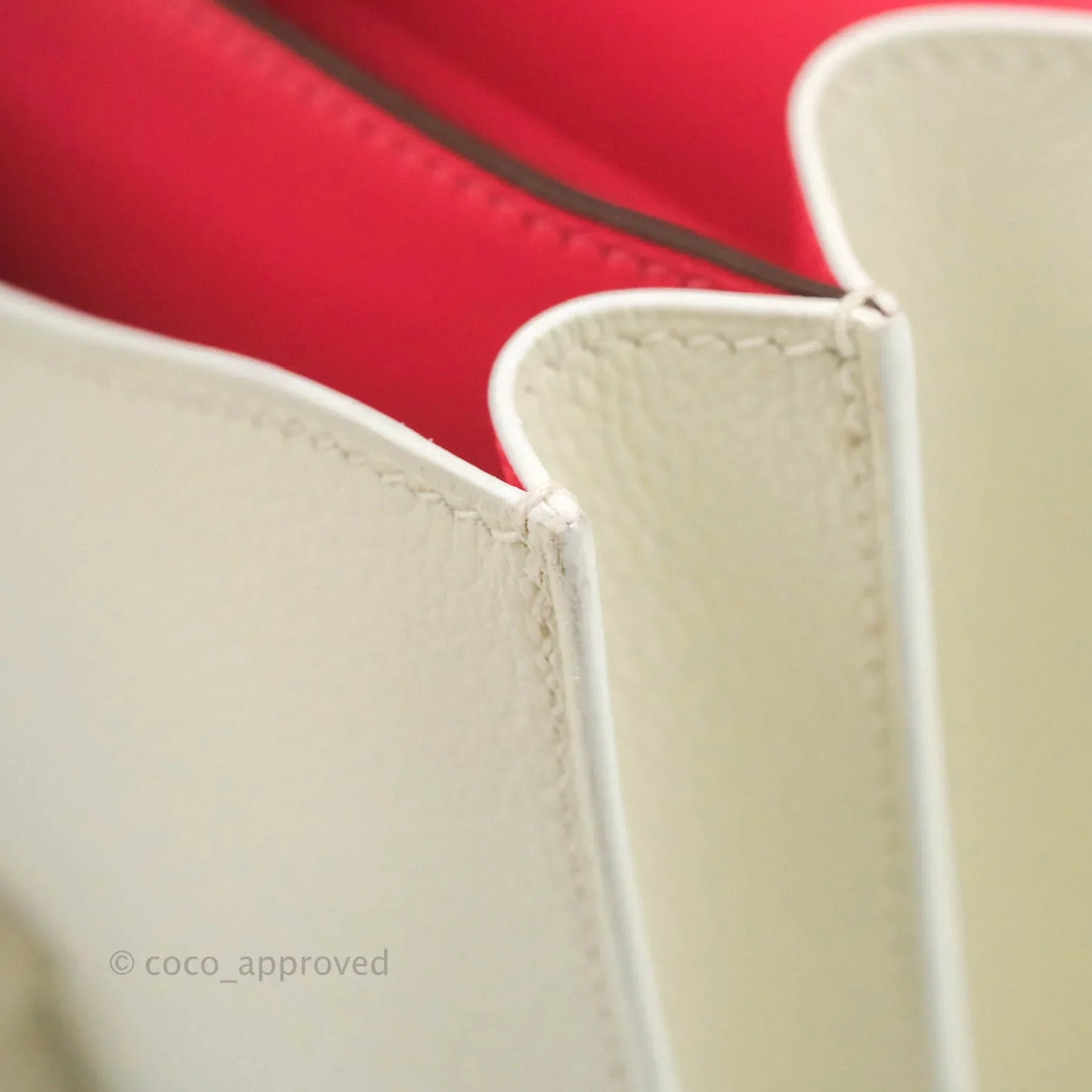 Hermès Constance HSS Mini 18cm White Evercolor Palladium Hardware