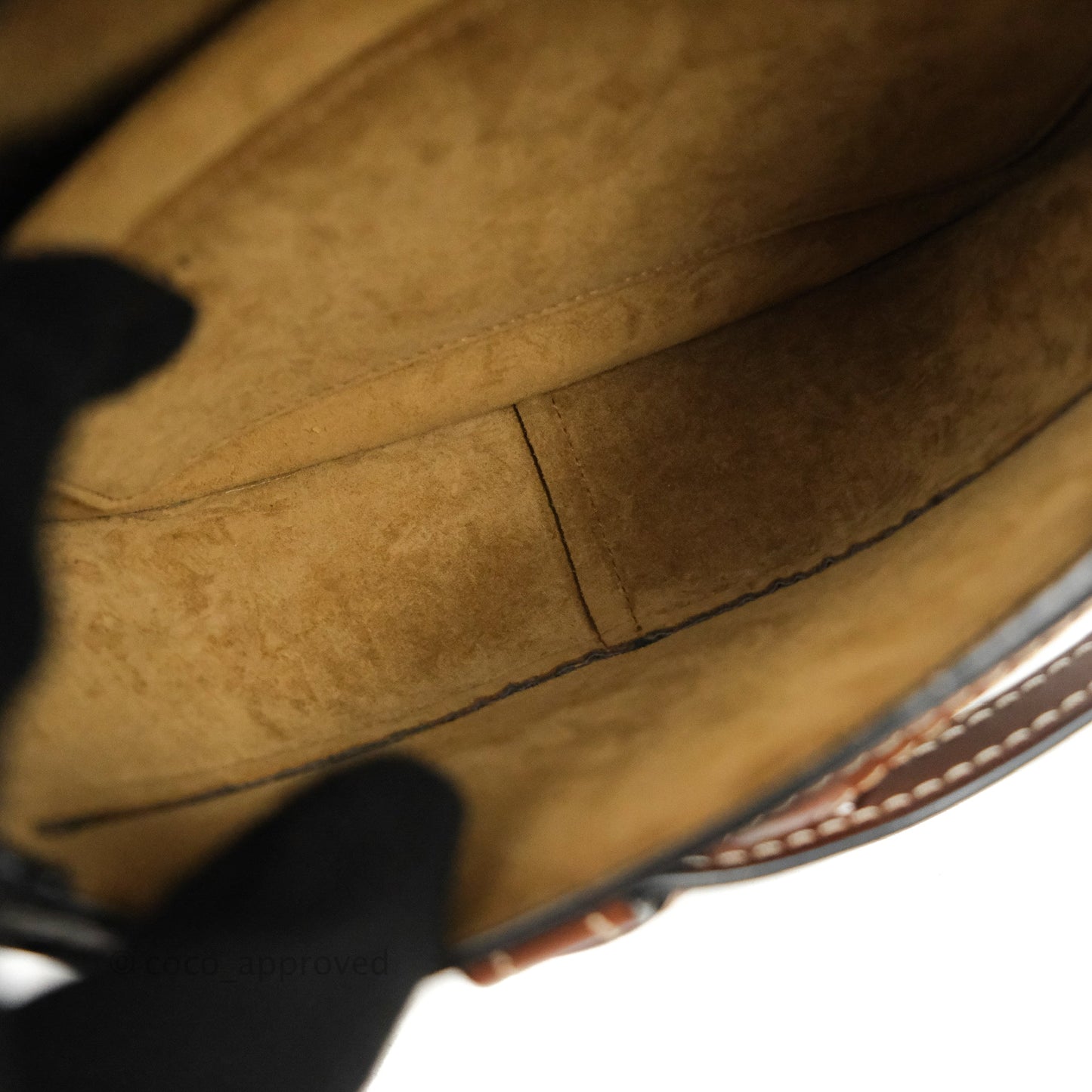 Loewe Small Gate Bag Black/Pecan Grained Calfskin
