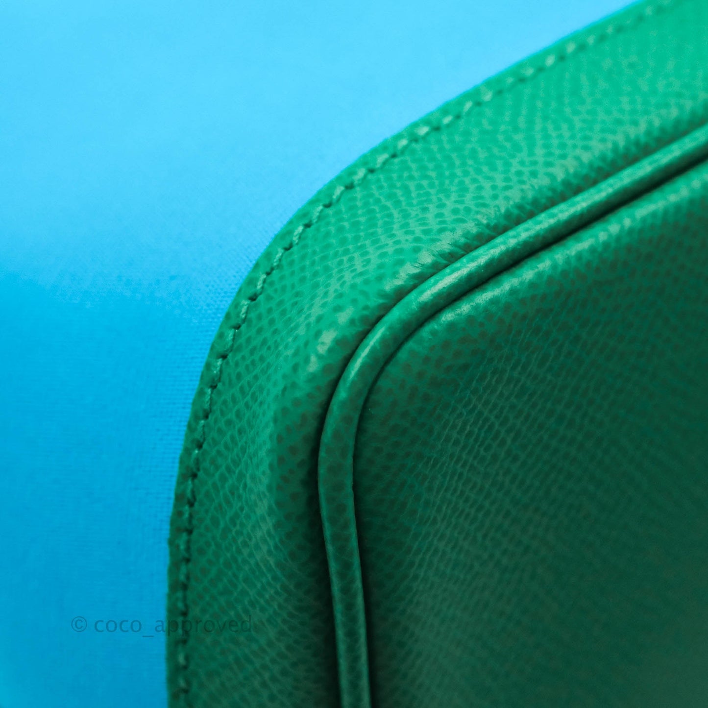 Hermès Garden Party 30 Canvas Bleu Azteque/Menthe/Jade