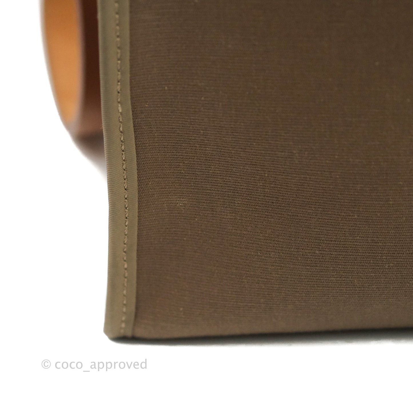 Hermès Herbag Zip 31 Etoupe/Fauve Canvas Palladium Hardware