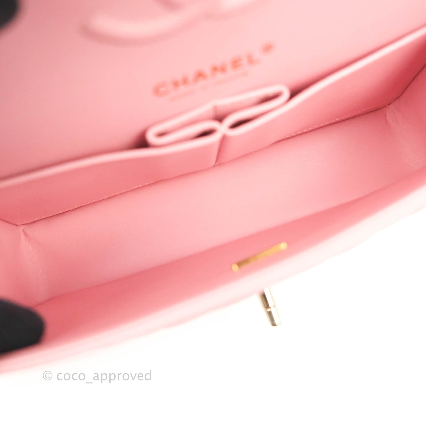 Chanel Classic Small S/M Flap Pink Caviar Gold Hardware 22C