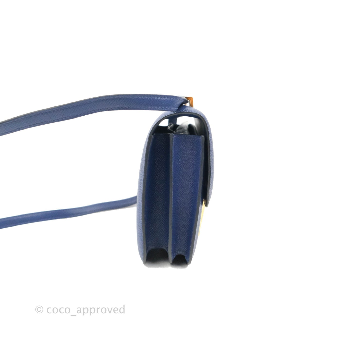 Hermès Constance Mini 18cm Bleu Saphir Epsom Gold Hardware