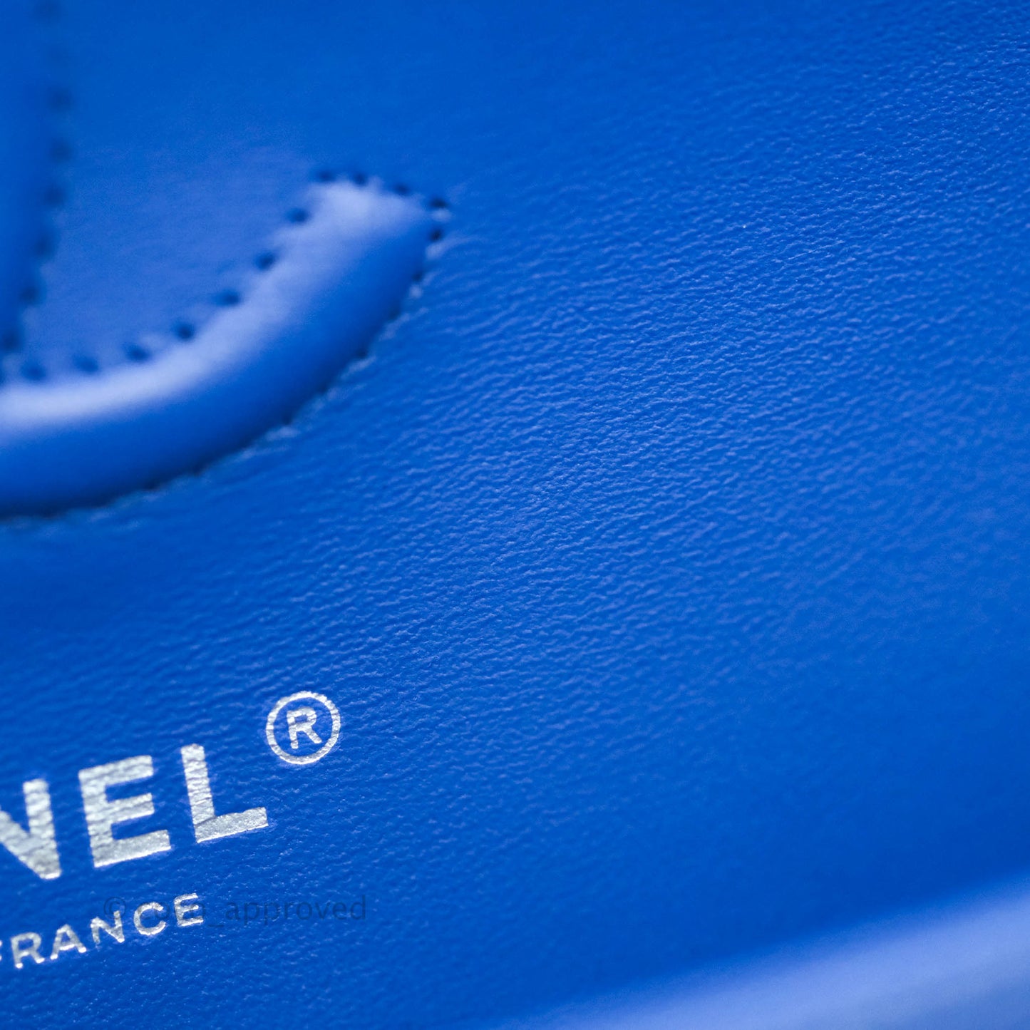 Chanel Small Classic Quilted Flap Blue Caviar Silver Hardware