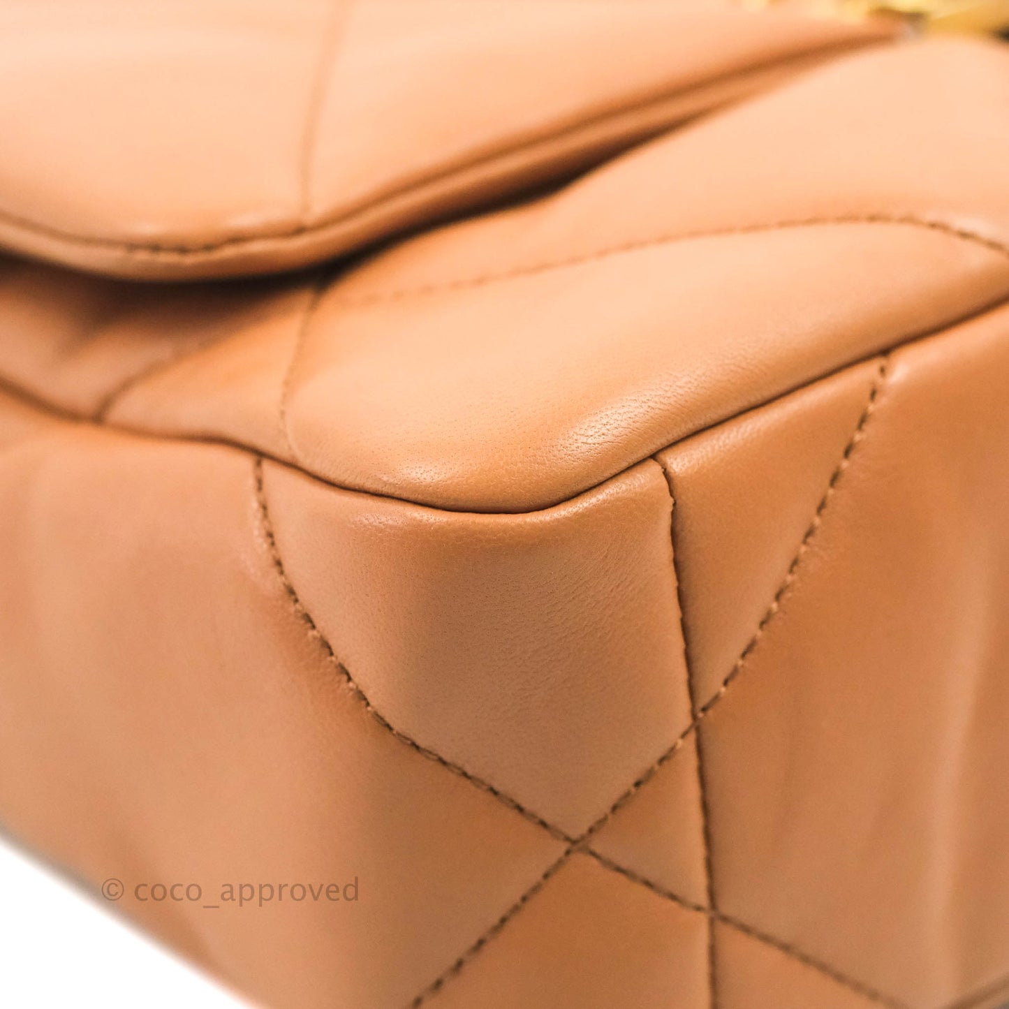 Chanel 19 Small Caramel Dark Beige Lambskin Mixed Hardware 21K