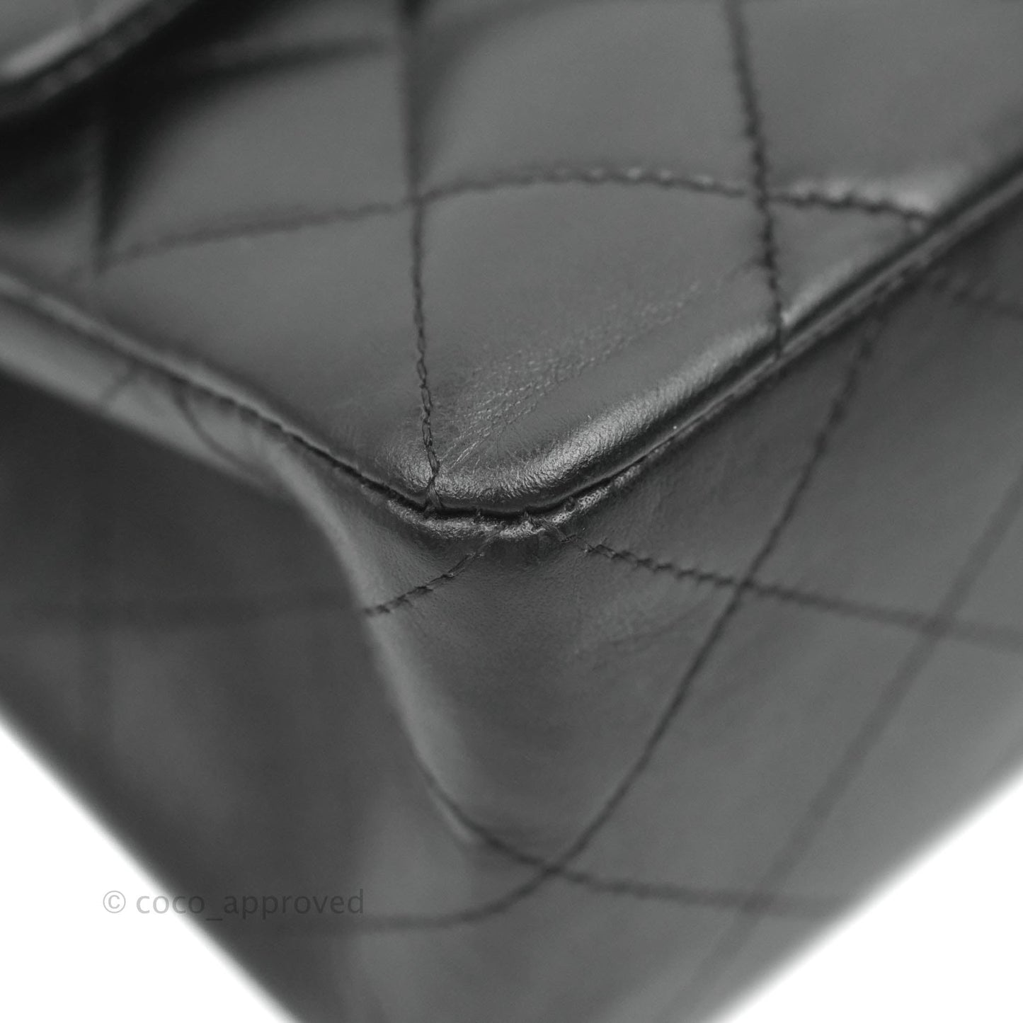 Chanel Small Classic Quilted Flap Black Lambskin Silver Hardware
