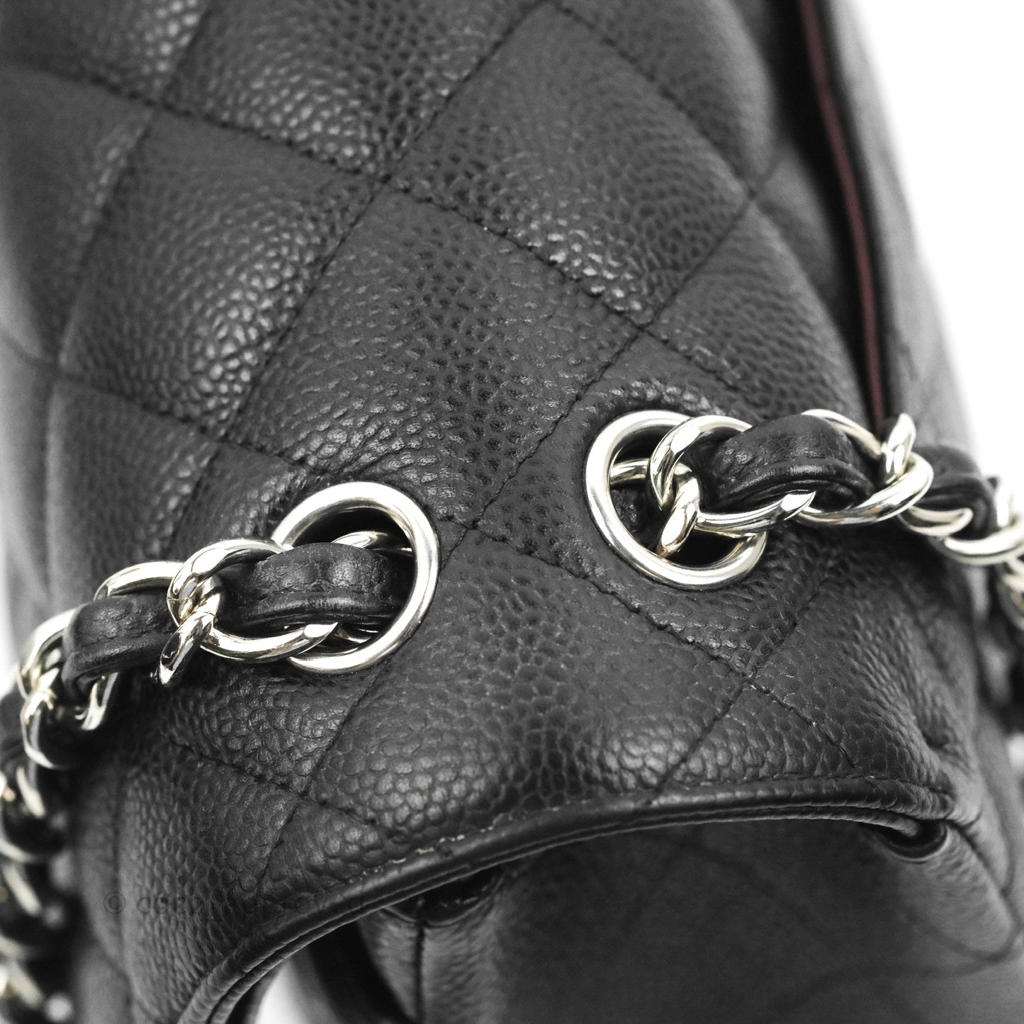 Chanel Jumbo Double Flap Black Caviar Silver Hardware⁣⁣