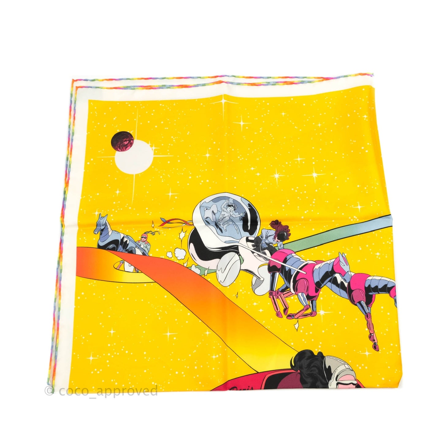 Hermès Space Derby scarf 90