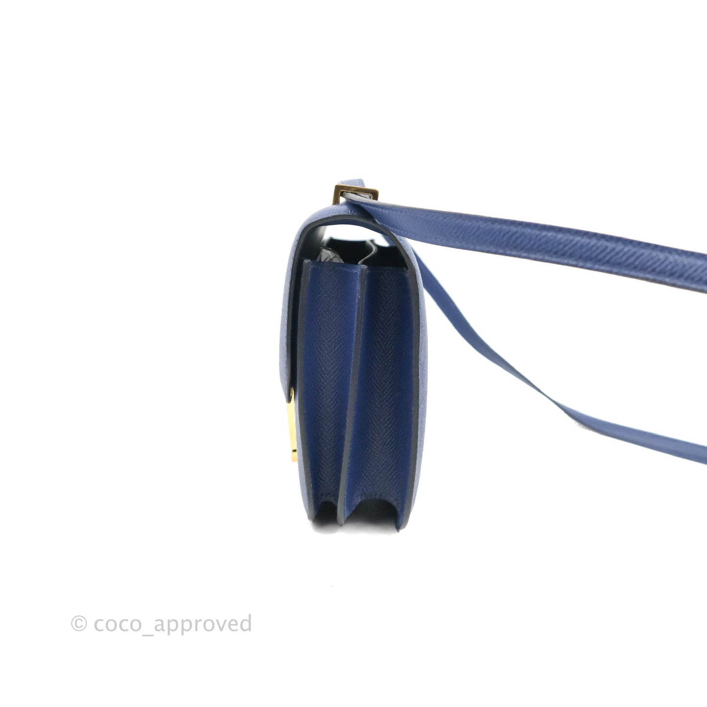 Hermès Constance Mini 18cm Bleu Saphir Epsom Gold Hardware