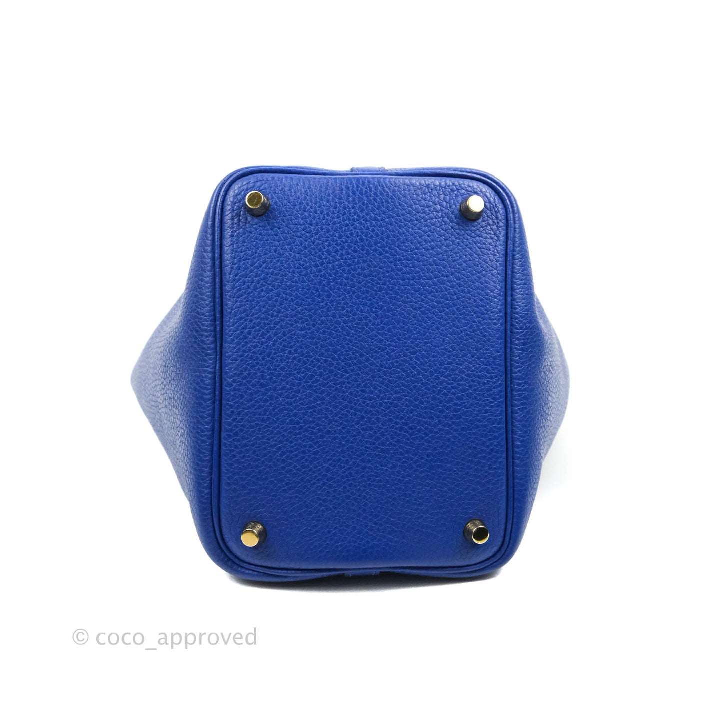 Hermès Picotin Lock 18 PM Bleu Clemence Gold Hardware