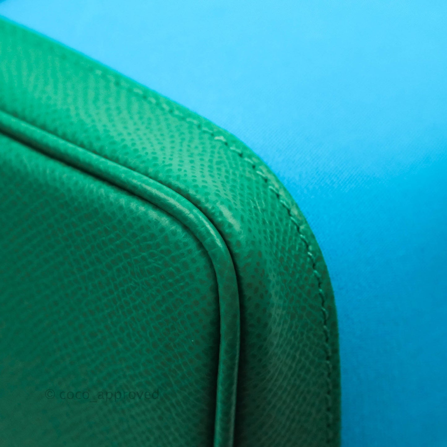 Hermès Garden Party 30 Canvas Bleu Azteque/Menthe/Jade