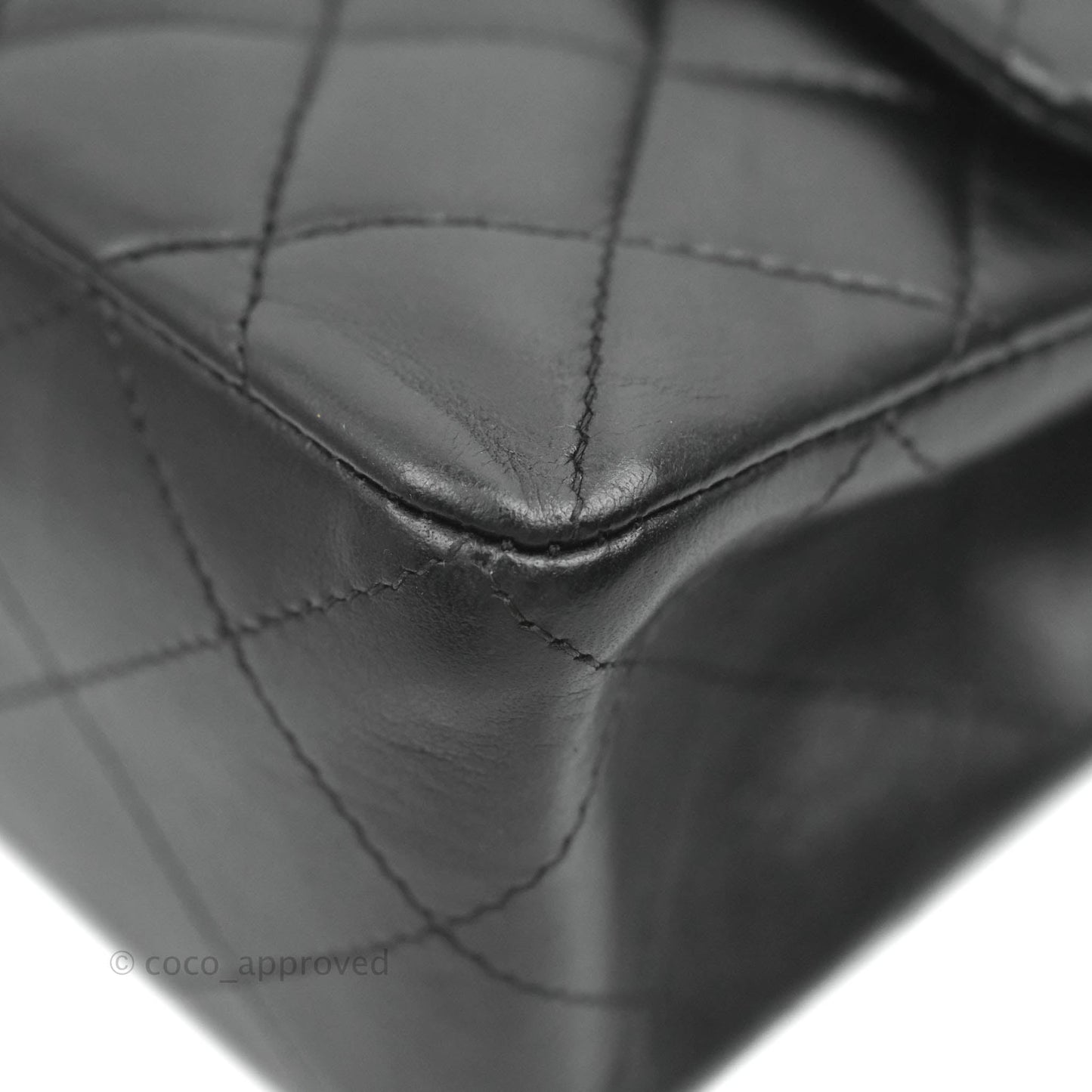 Chanel Small Classic Quilted Flap Black Lambskin Silver Hardware
