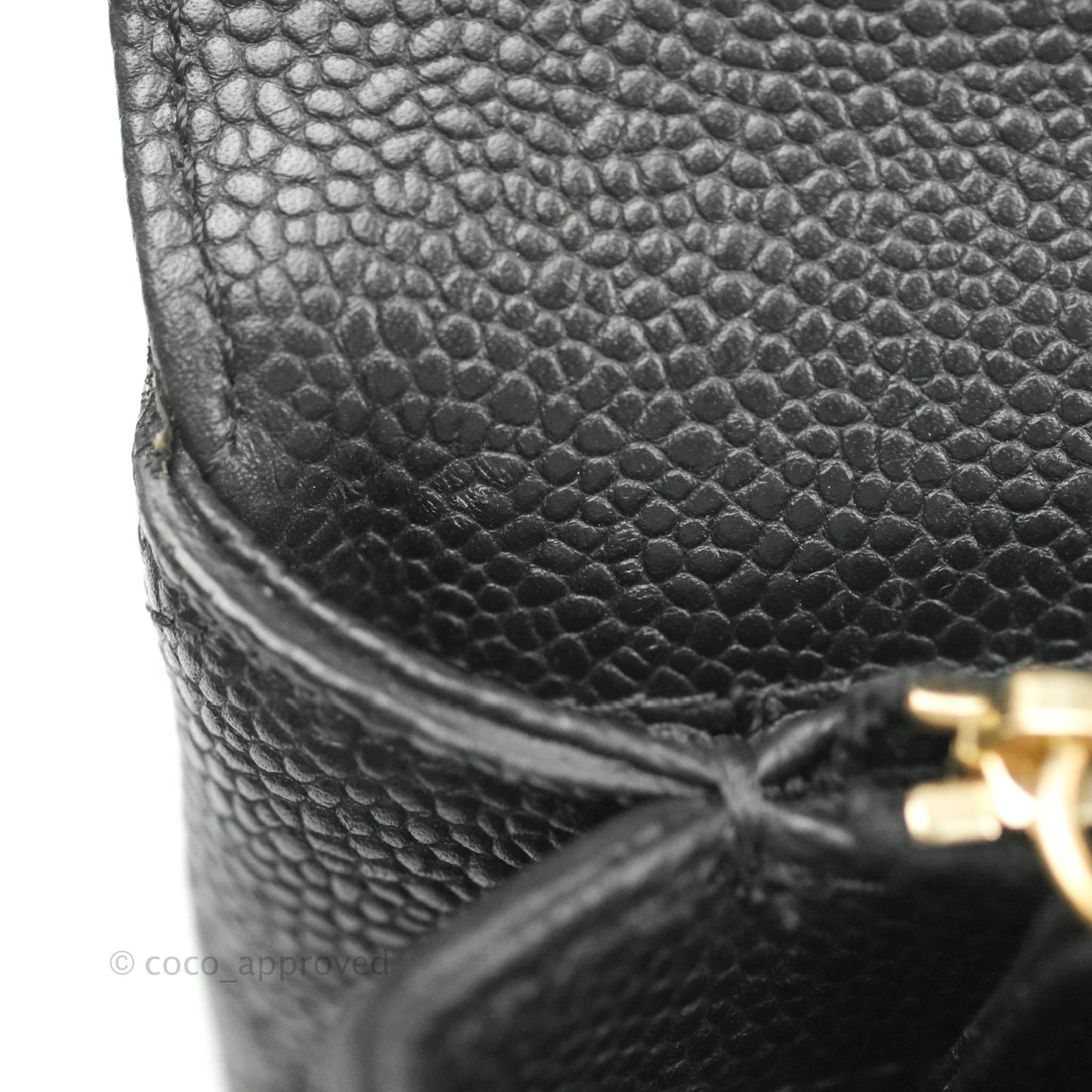 Chanel Chic Affinity Small Grained Calfskin Black Aged Gold Hardware