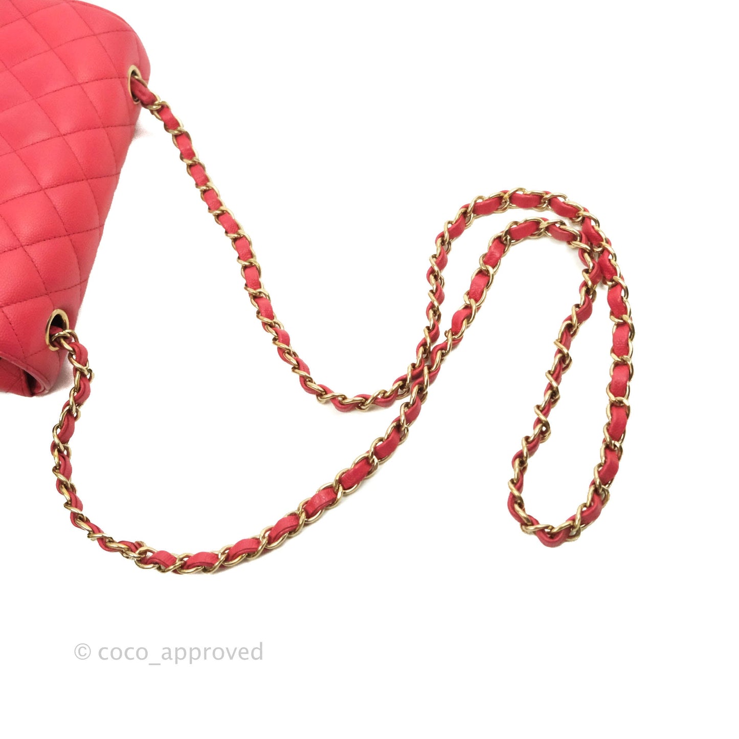 Chanel Quilted Mini Rectangular Flap Pink Caviar Gold Hardware 17C