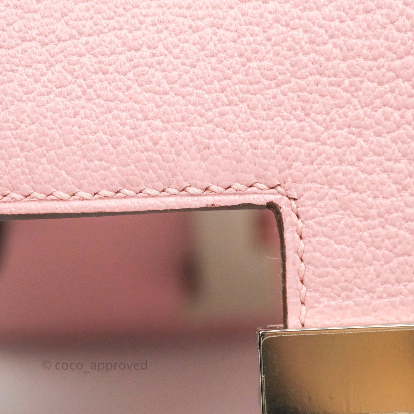 Hermès Constance III Mini 18cm Sakura Chevre Mysore Palladium Hardware