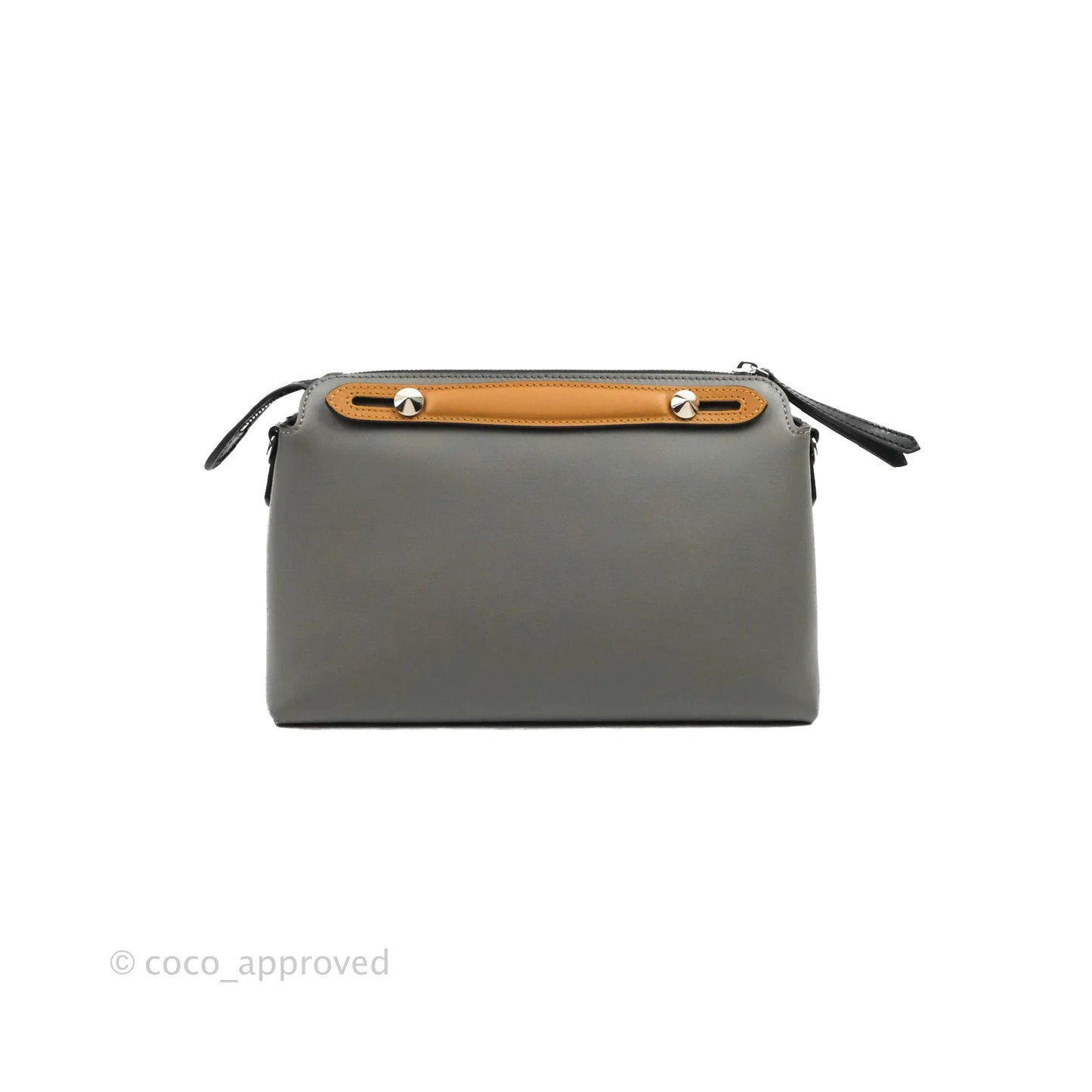 Fendi Medium By The Way Multicolour grey/Tan Grained Leather