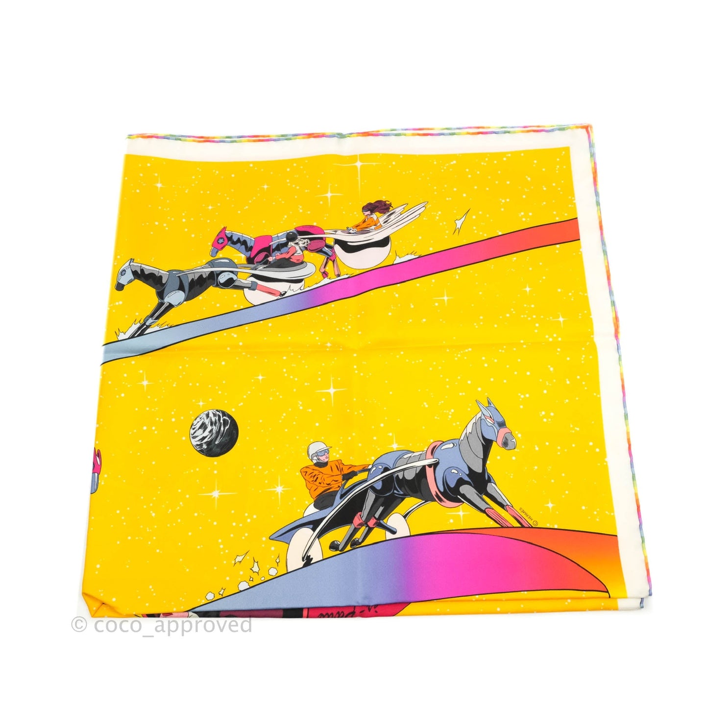 Hermès Space Derby scarf 90
