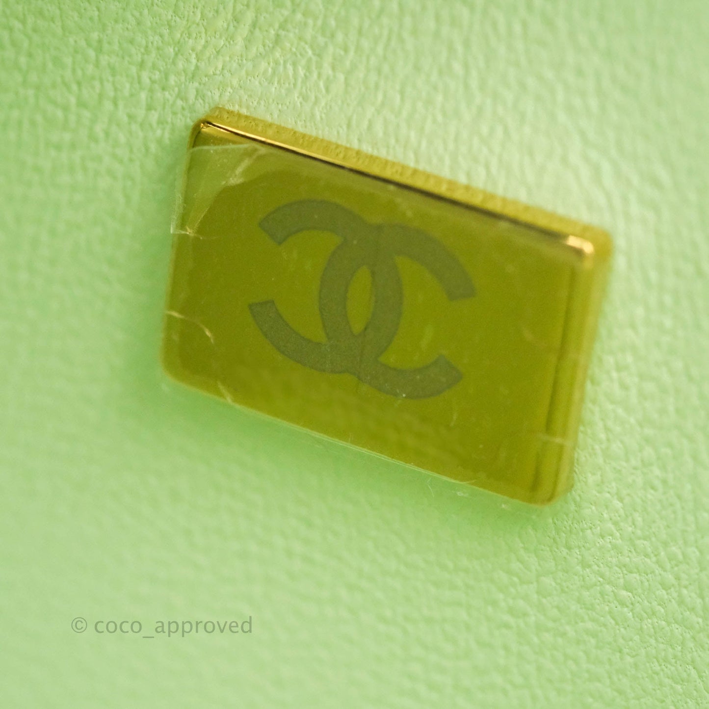 Chanel Small Quilted Classic Flap Mint Green Caviar Gold Hardware 22C