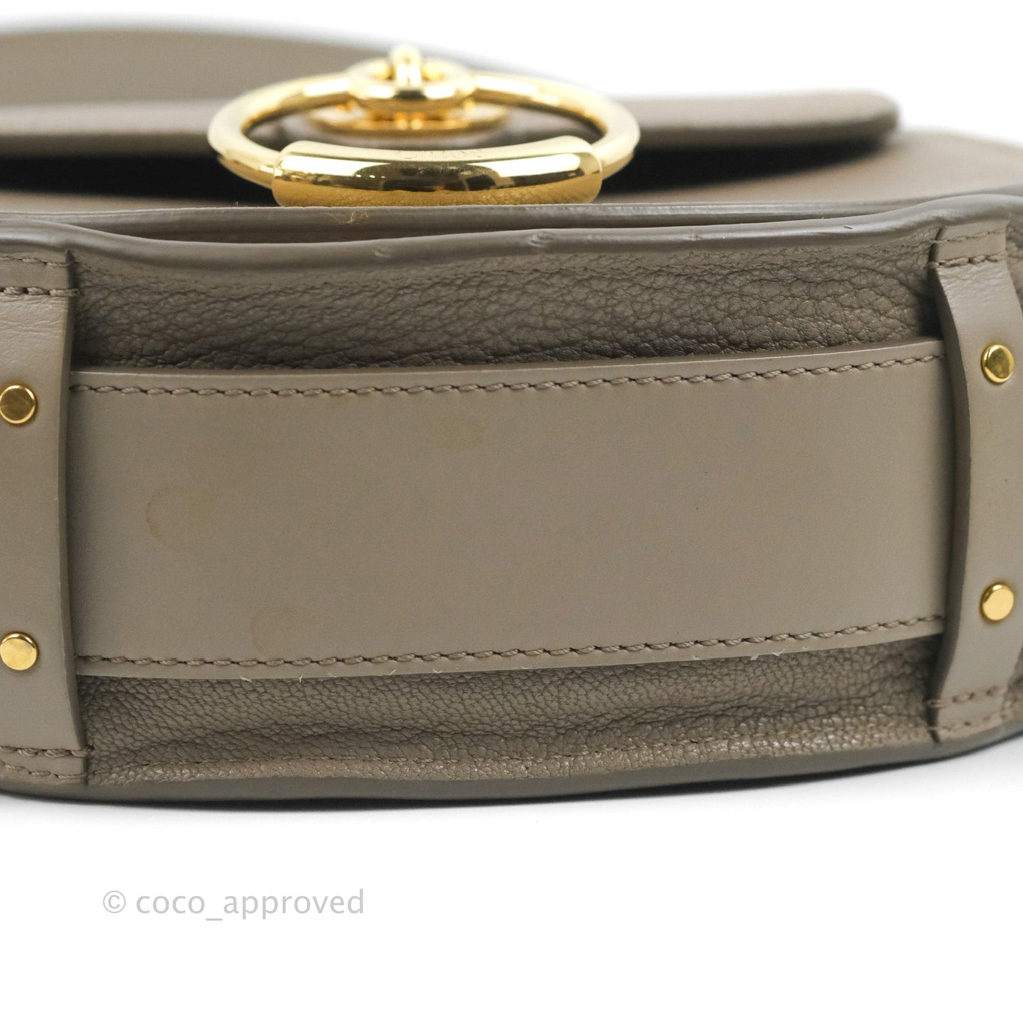 Chloé Small Tess Bag Motty Grey Grained Calfskin