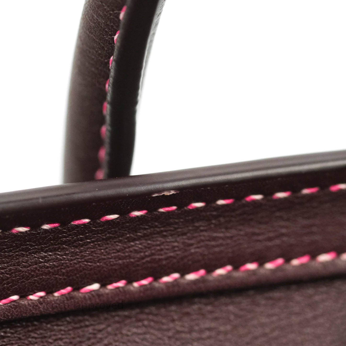 Celine Nano Luggage Bag Burgundy Gold Hardware
