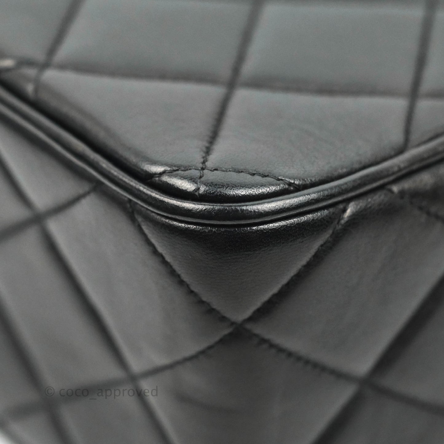 Chanel Quilted XL Vintage Black Lambskin Large 24K CC Bag