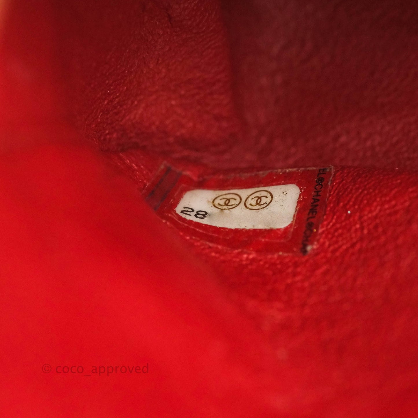 Chanel Classic M/L Medium Double Flap Red Caviar Gold Hardware