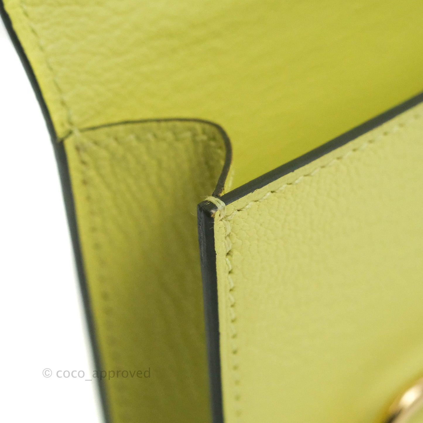 Hermès Roulis Slim Wallet Chevre Mysore Jaune Bourgeon Gold Hardware