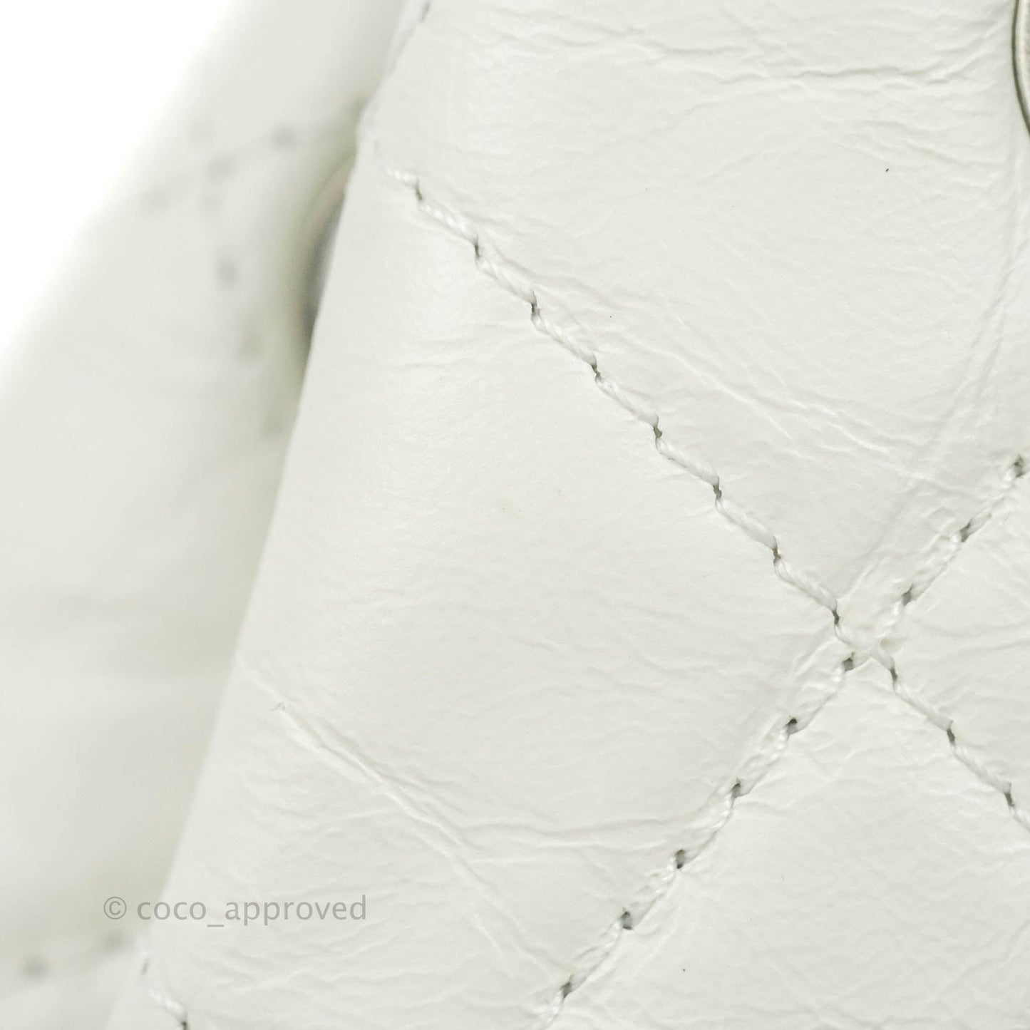 Chanel Small Gabrielle Backpack White Black Aged Calfskin