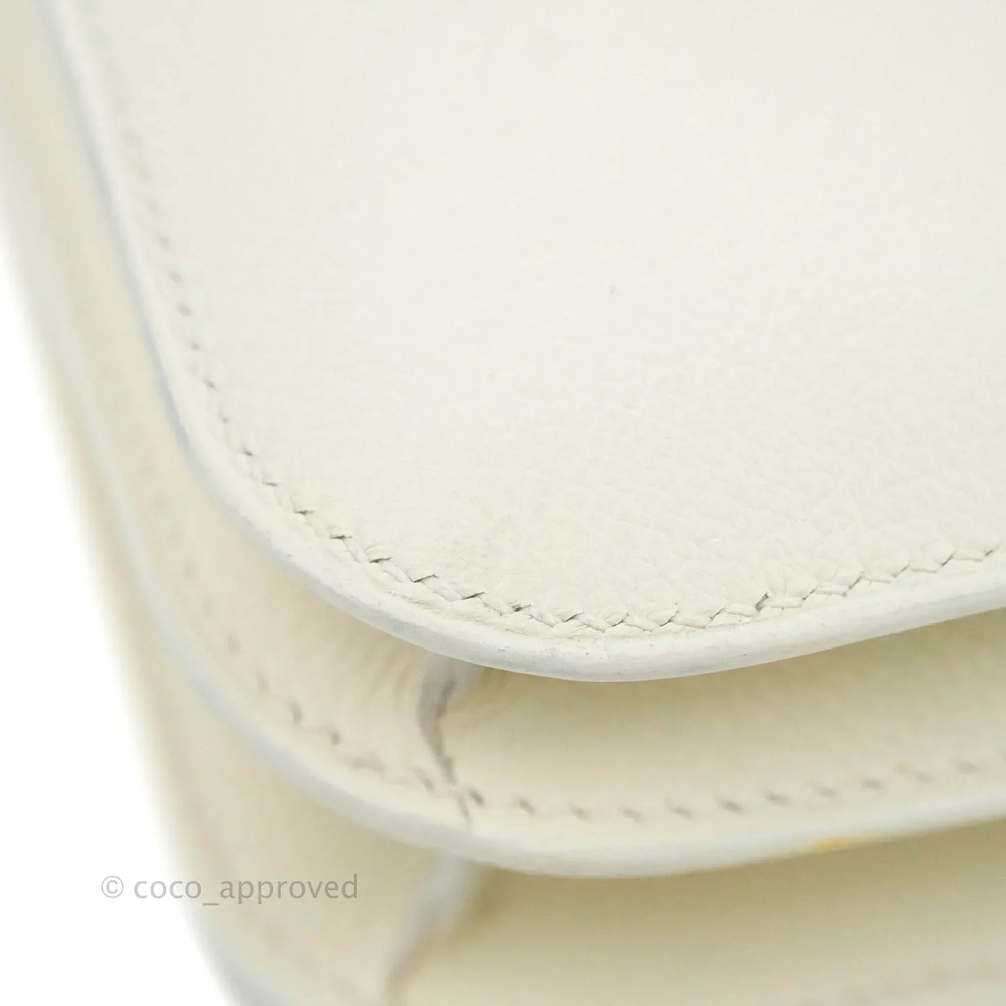 Hermès Constance HSS Mini 18cm White Evercolor Palladium Hardware