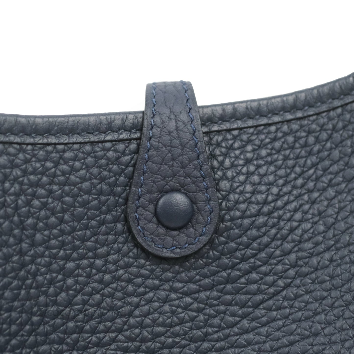 Hermès Mini Evelyne 16 Bleu Nuit Clemence Palladium Hardware