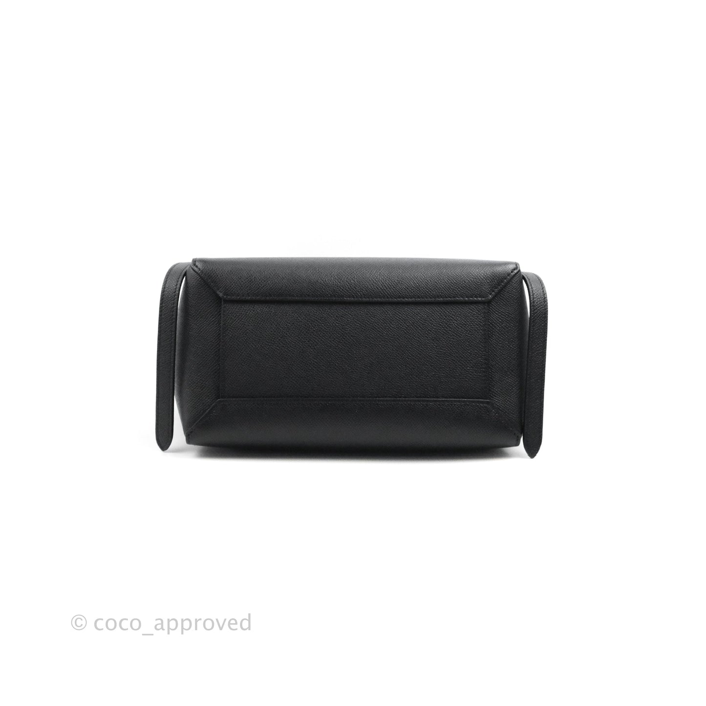 Celine Micro Belt Bag Dark Grey Grained Calfskin Gold Hardware