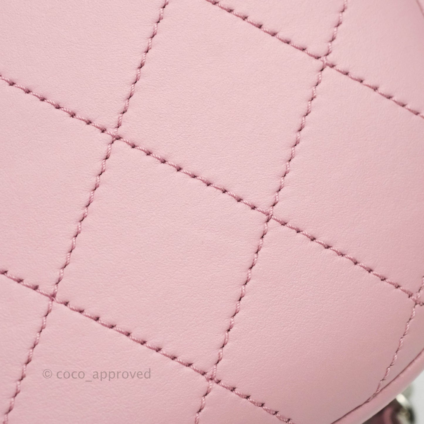 Chanel Stitched Ring My Bag Flap Crossbody Pink Calfskin