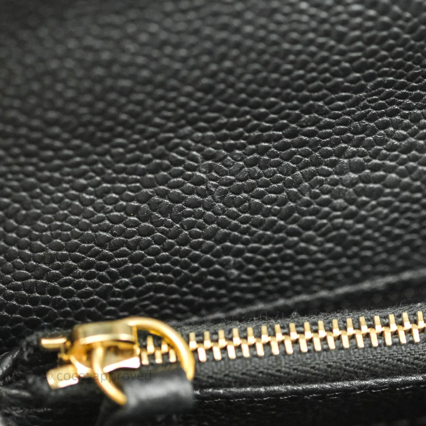 Chanel Chic Affinity Small Grained Calfskin Black Aged Gold Hardware