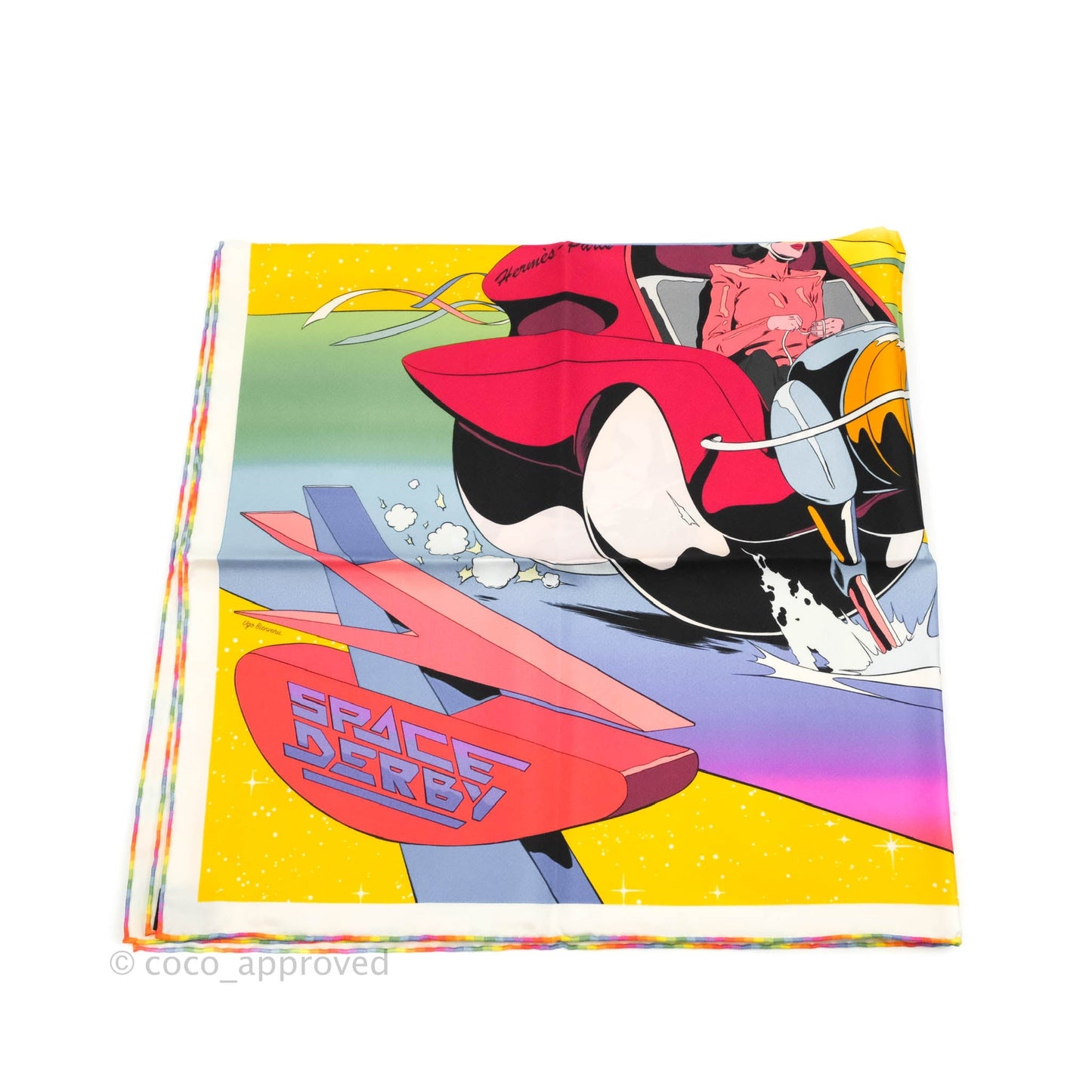 Hermès Space Derby scarf 90