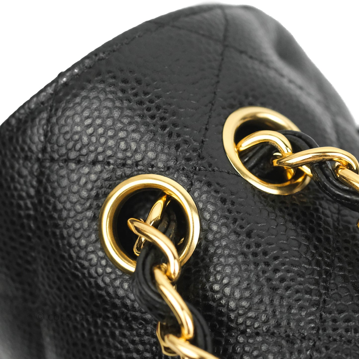 Chanel Jumbo Double Flap Black Caviar Gold Hardware⁣⁣