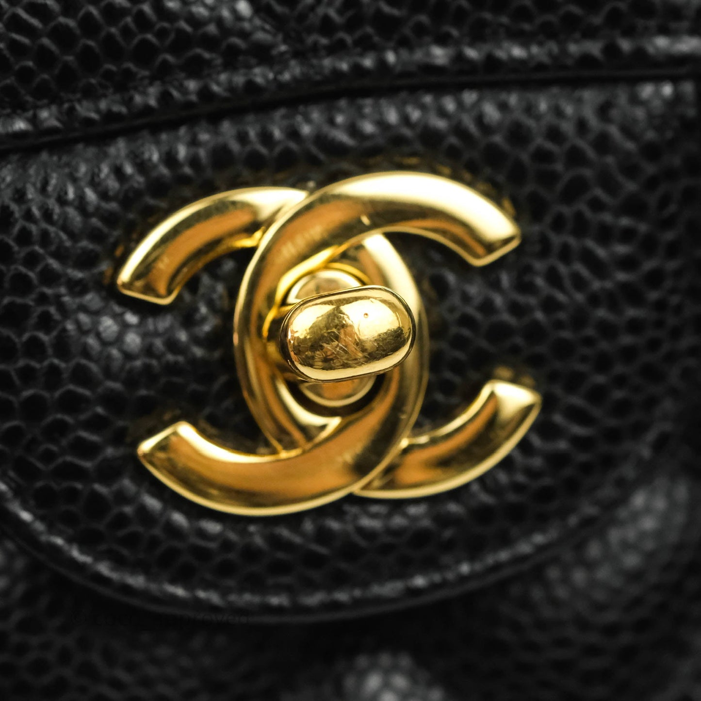 Chanel Small Classic Quilted Flap Black Caviar Gold Hardware