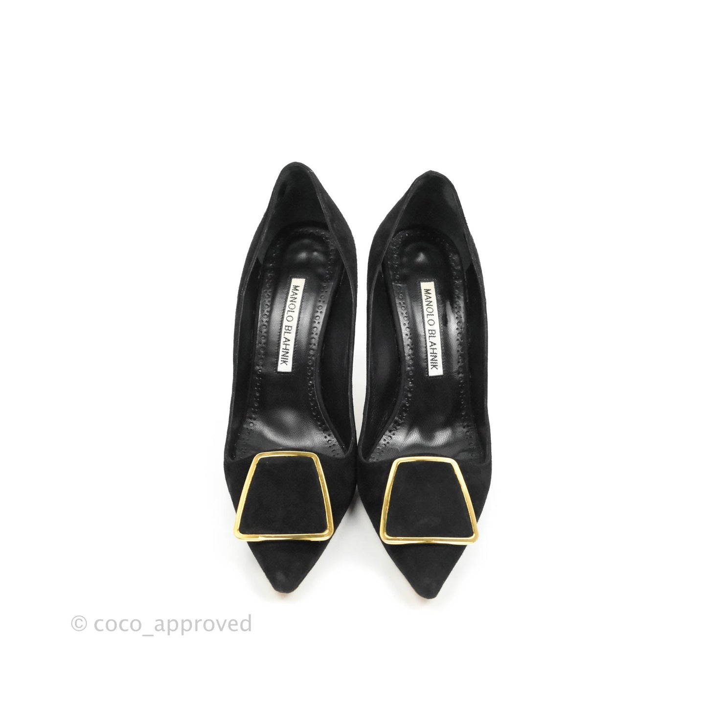 Manolo Blahnik Black Velvet Size 35.5