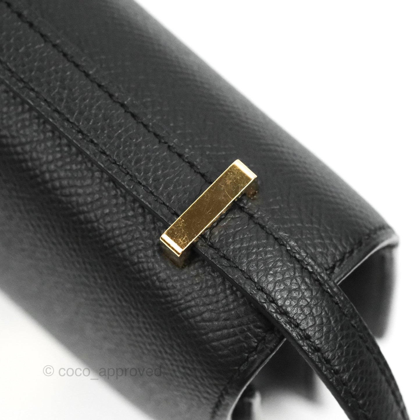 Hermès Constance Mini 18cm Black Epsom Rose Gold Hardware