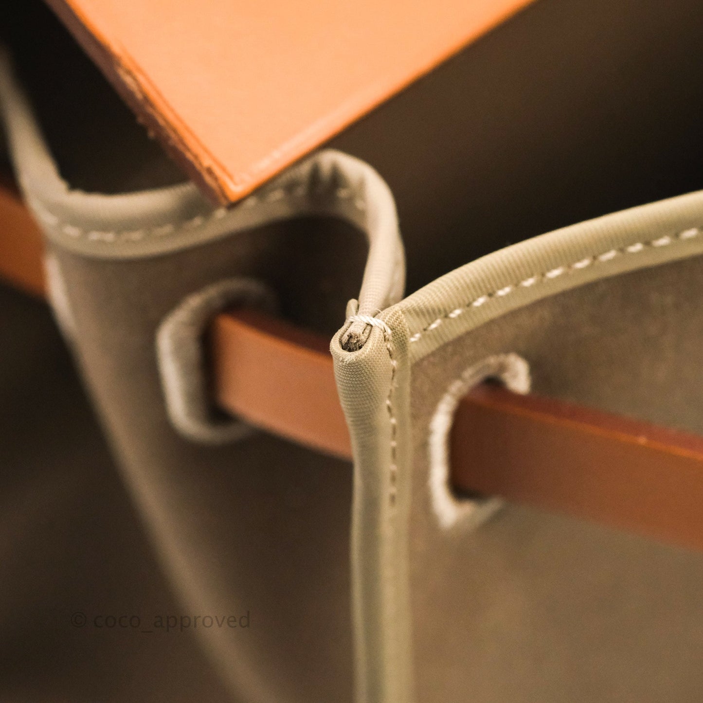 Hermès Herbag Zip 31 Etoupe/Fauve Canvas Palladium Hardware
