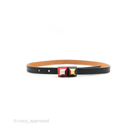 Fendi Calfskin Studded Belt