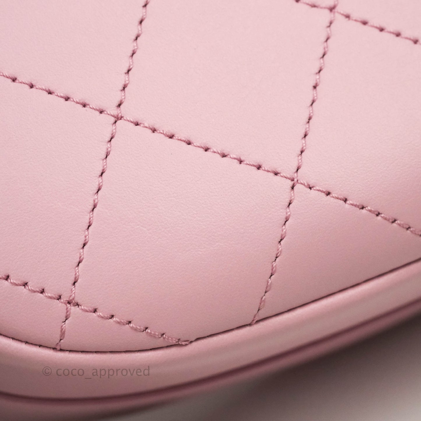 Chanel Stitched Ring My Bag Flap Crossbody Pink Calfskin