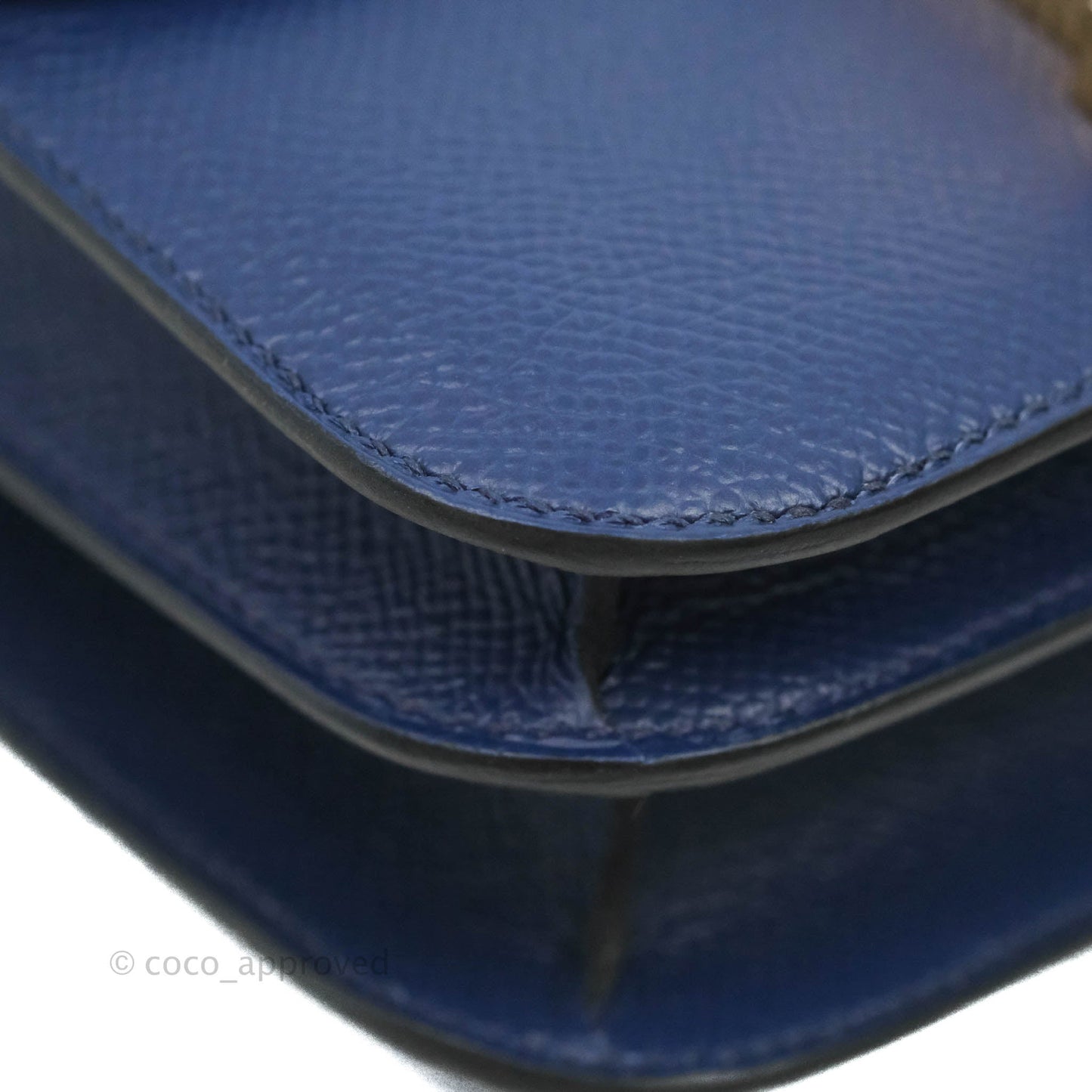 Hermès Constance Mini 18cm Bleu Saphir Epsom Gold Hardware