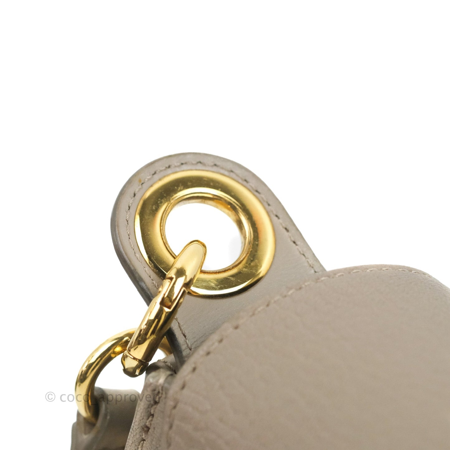 Chloé Small Tess Bag Motty Grey Grained Calfskin