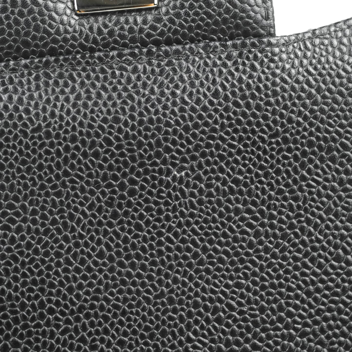 Chanel Classic Quilted Jumbo Double Flap Black Caviar Silver Hardware⁣⁣