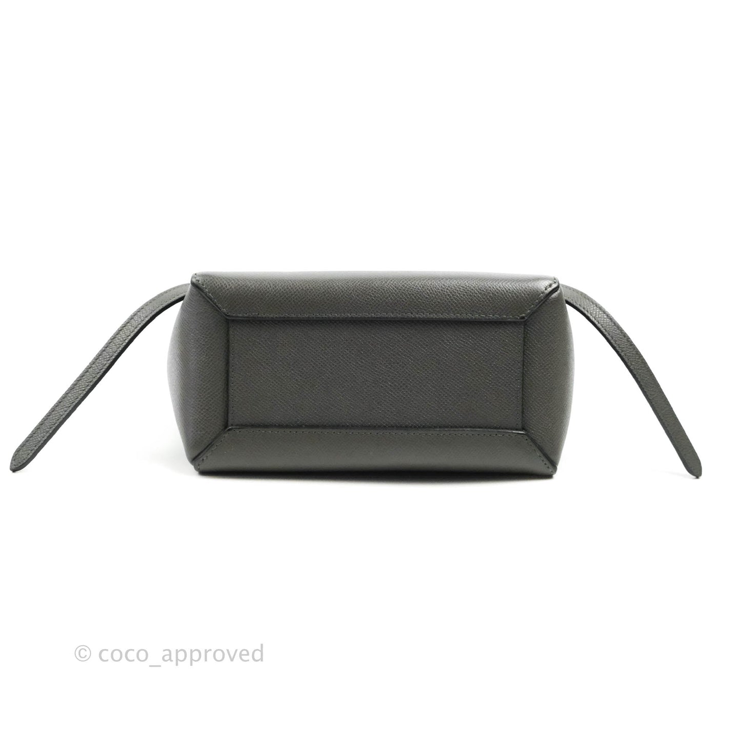 Celine Nano Belt Bag Grey Grained Calfskin Gold Hardware